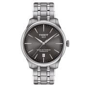 Tissot Chemin Des Tourelles Powermatic 80 39mm T139.807.11.061.00 - bracciale e cassa acciaio - quadrante grigio con datario
